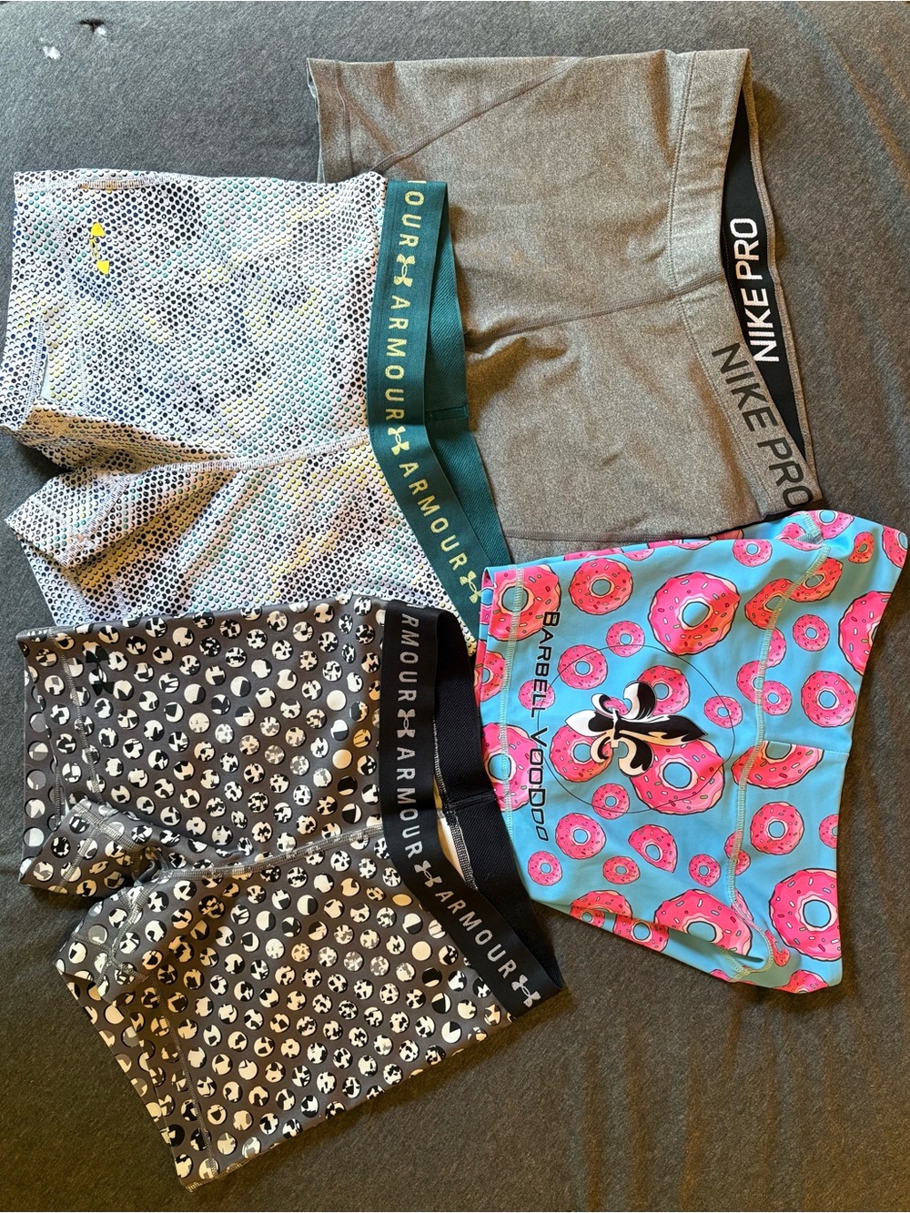 Under Armour, Nike, Voodoo Barbell Spandex Shorts Set
